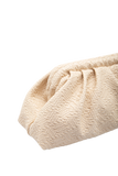 Textured Pouch Crossbody Bag - Cream