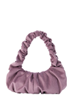 Velvet Croissant Hand Bag - Lilac