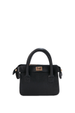 Mini Vegan Leather Crossbody Bag - Black