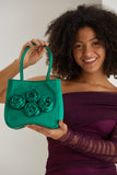 Floral Handbag - Green