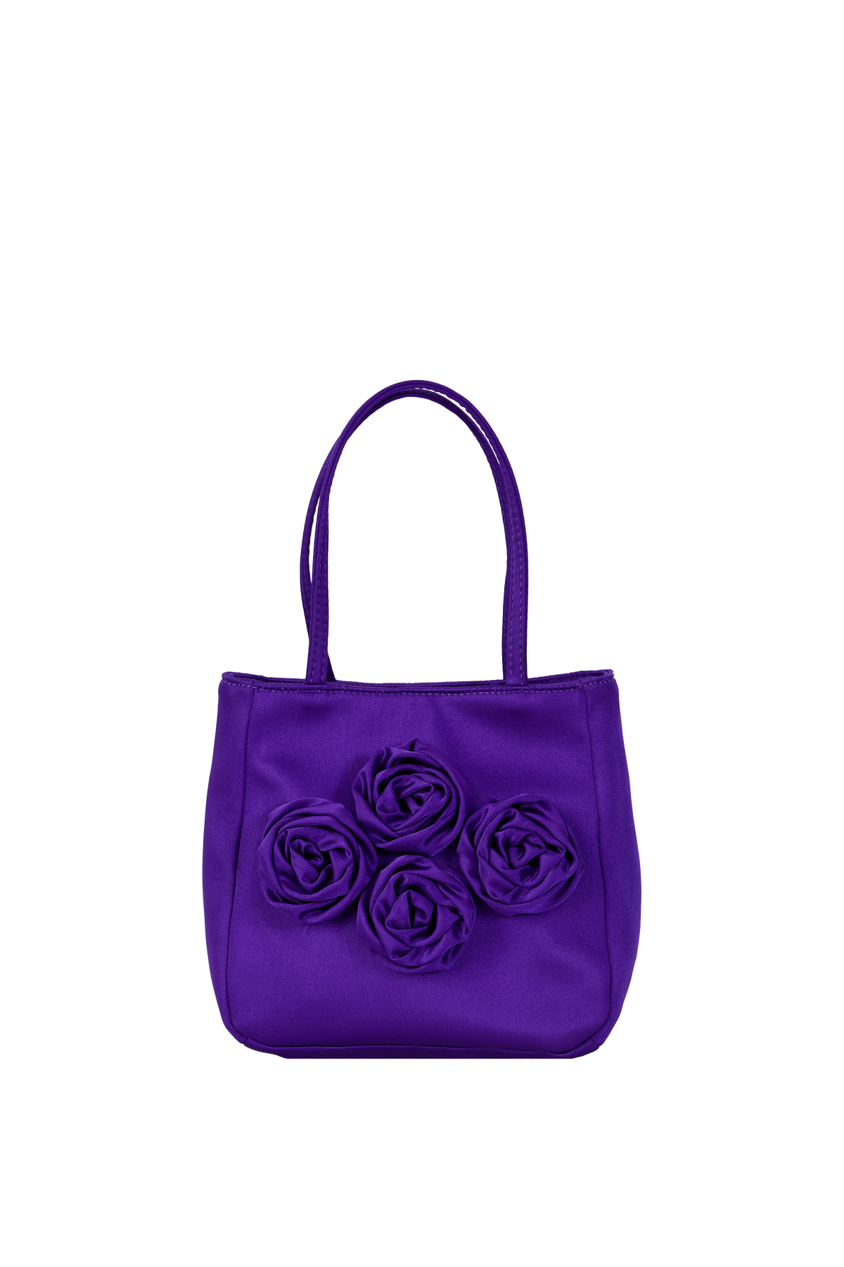 Floral Handbag - Purple