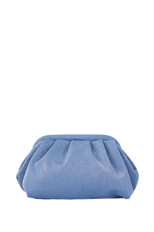 Shimmery Pouch Bag - Pale Blue