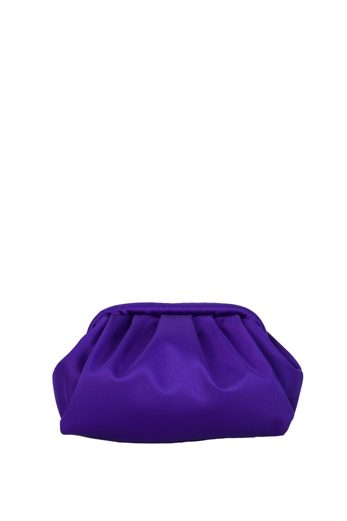 Satin Pouch Bag - Purple