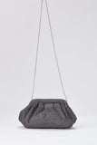 Shimmery Pouch Crossbody Bag - Silver