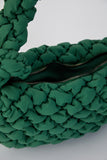 Quilted Nylon Shoulder Bag - Green