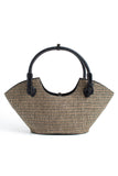 Woven Straw Tote Bag - Multi