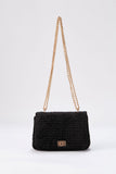 Quilted Mini Crossbody & Shoulder Bag - Black