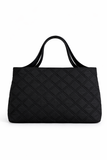 Quilted Weekend Bag - Black