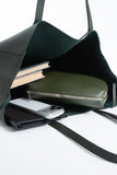 Pu Leather Weekend Bag  – 2 Pcs Set - Khaki
