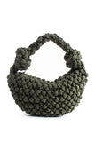 Puffy Quilted Lightweight Large Shoulder Bag - Green