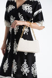 Womens Viscose  Printed Ornamental Floral Midi Dress