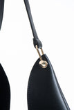 Hobo Shoulder Bag for Women with Matching Zip Pouch, 2PCS - Black