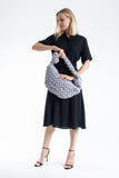 Puffy Quilted Lightweight Large Shoulder Bag - Grey
