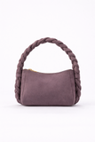 Braided Handle Shoulder Bag - Lilac