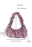 Pleated Shoulder Bag - Lilac