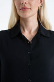 Womens Viscose Long Sleeve Maxi Shirt Dress