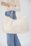 Puffy Lightweight Tote Bag - White