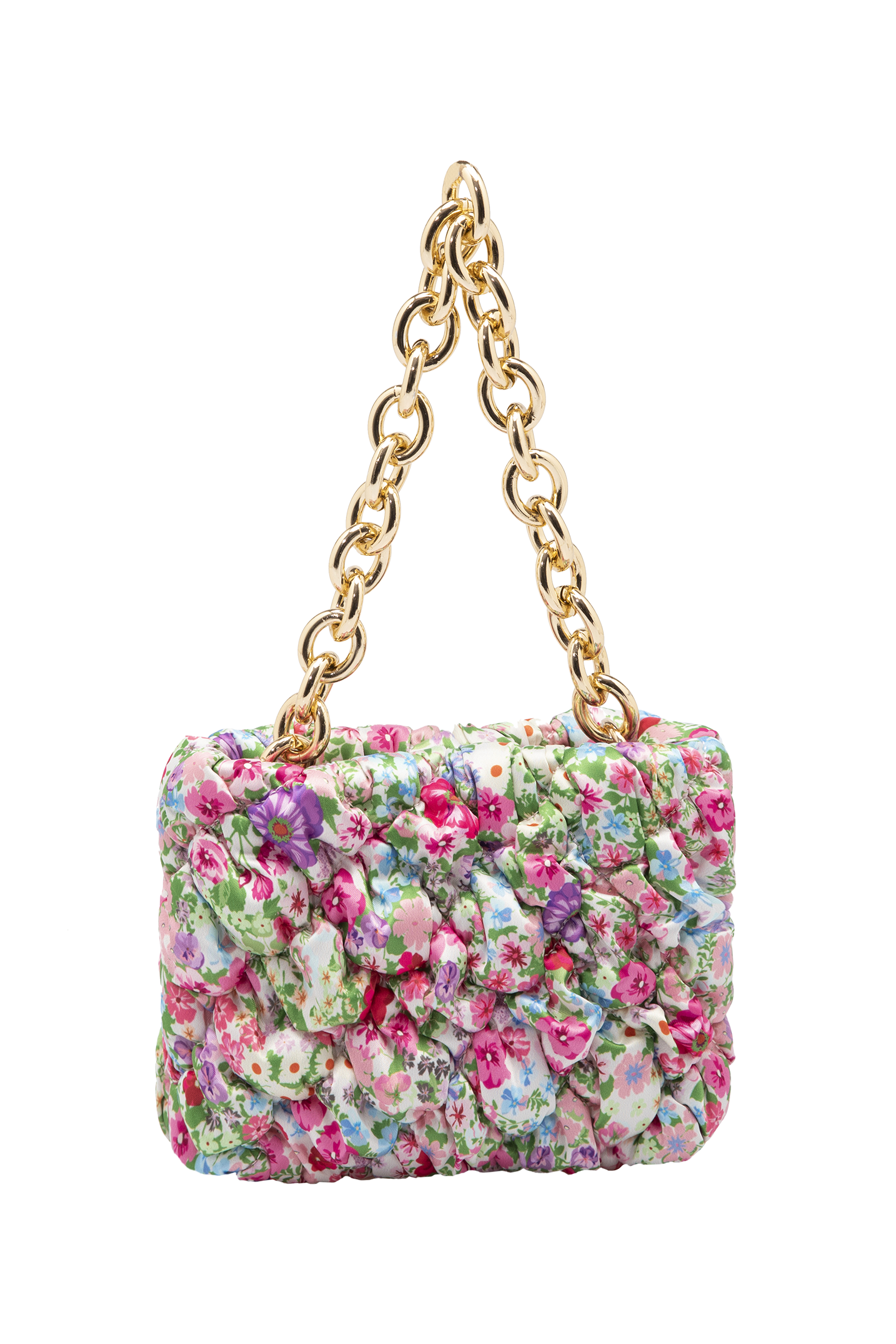 Recycled Quilted Hand Bag - Pink