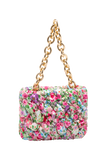 Recycelte gesteppte Handtasche – Rosa