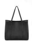 Vegan Leather Weekend Bag - Black