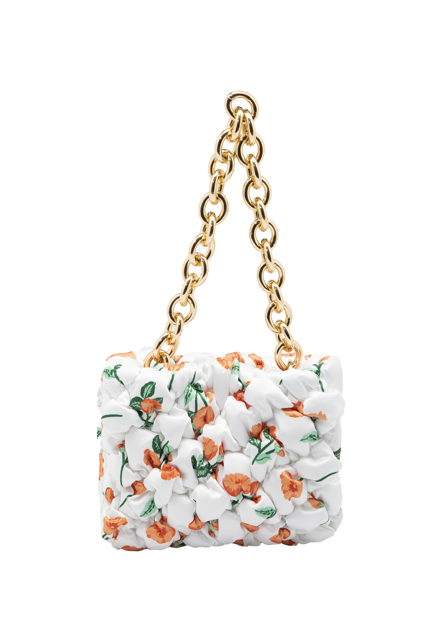 Recycled Quilted Hand Bag - White