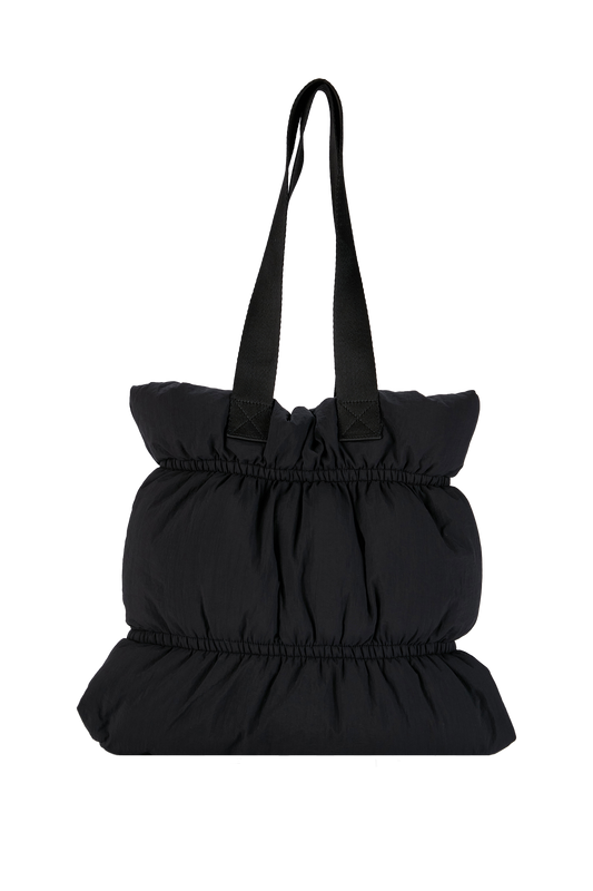 Sac cabas gonflé matelassé - Noir