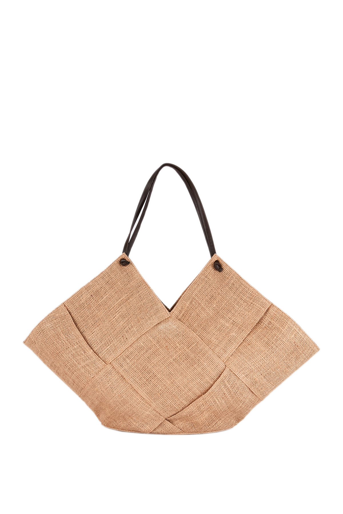 Jute Braided tote Bag - Natural