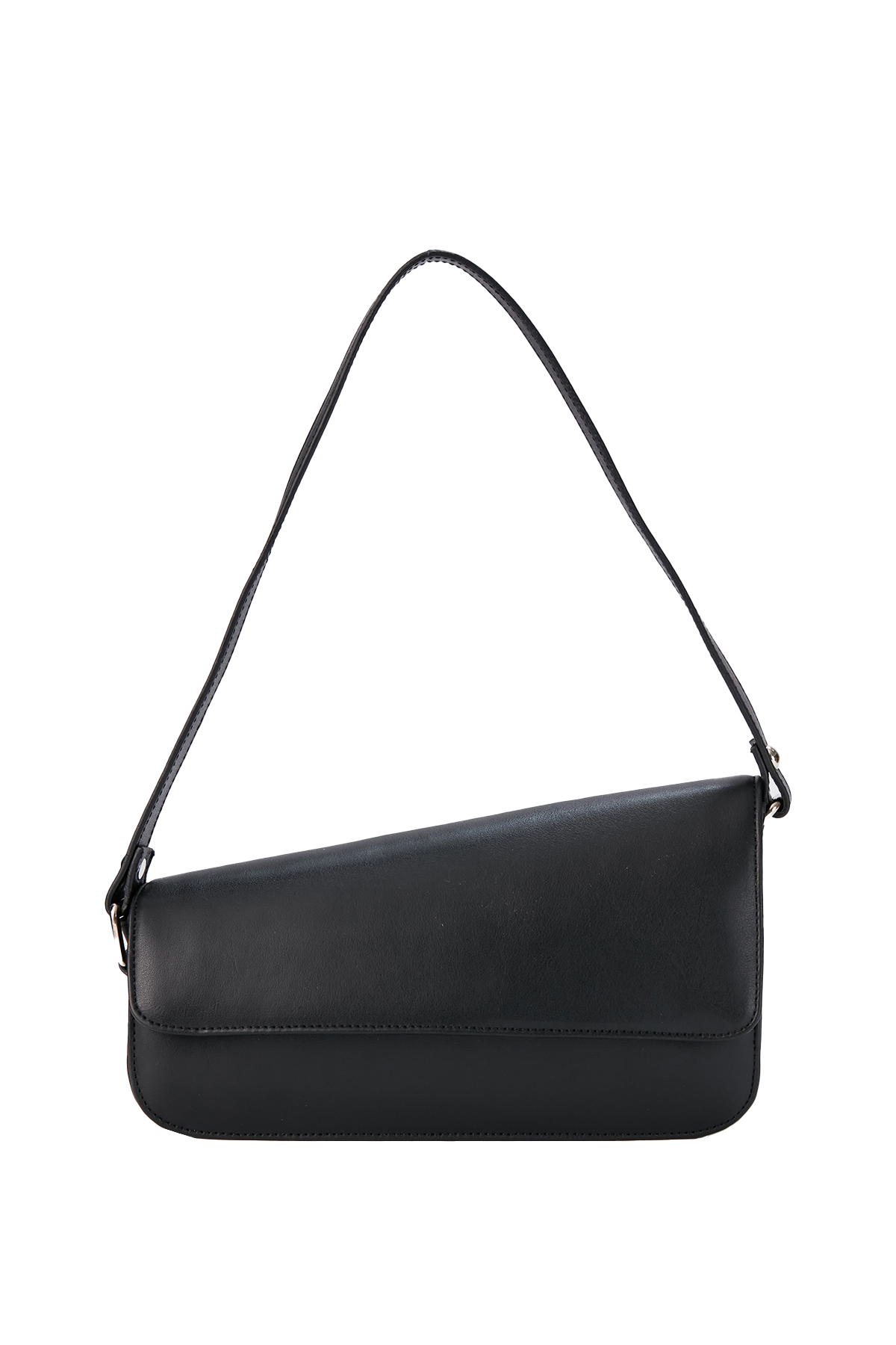 Asymmetric Shoulder Bag - Black – Belissh