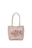 Floral Handbag - Nude