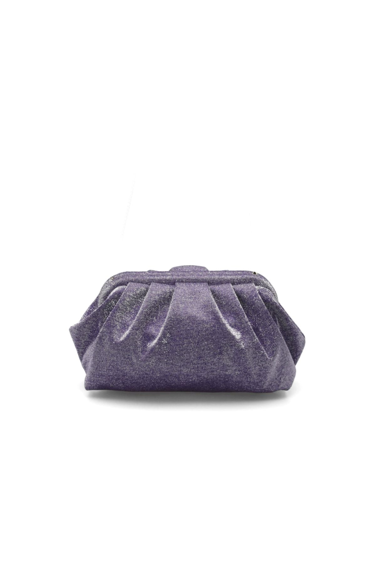 Shimmery Pouch Bag - Purple