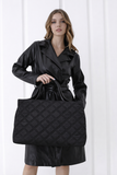 Quilted Weekend Bag - Black