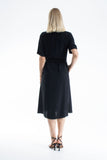 Womens Viscose Midi Shirt Dress