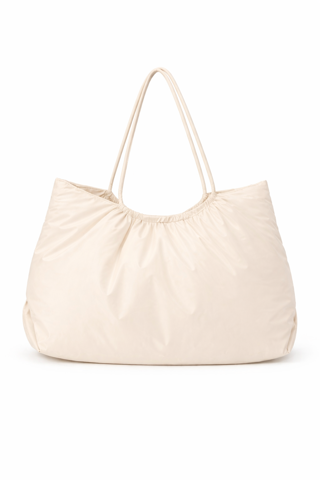 Puffy Lightweight Tote Bag - White