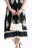 Womens Viscose  Printed Ornamental Floral Midi Dress