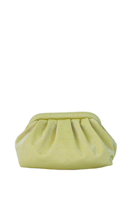 Shimmery Pouch Bag - Lime Green