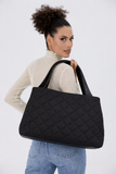 Quilted Weekend Bag - Black