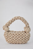Puffy Quilted Lightweight Shoulder Bag - Beige