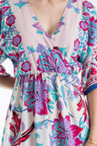 Womens Floral Print Midi Dress