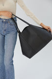 Vegan Leather Weekend Bag - Black