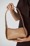 Asymmetric Baguette Bag - Nude