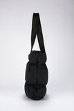 Quilted Puffy Tote Bag - Black