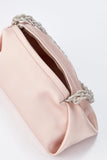 Recycled Satin Evening Bag - Champagne