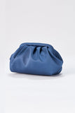 Satin Pouch Crossbody Bag - Blue