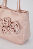 Floral Handbag - Nude