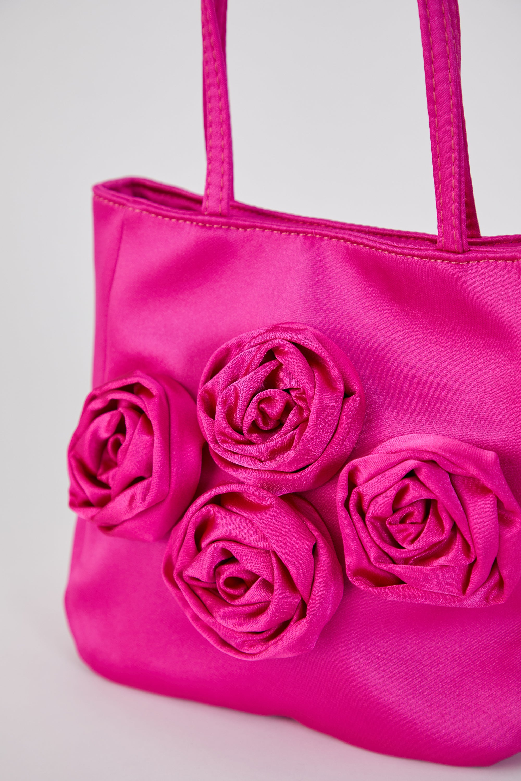Floral Handbag - Fuchsia Pink