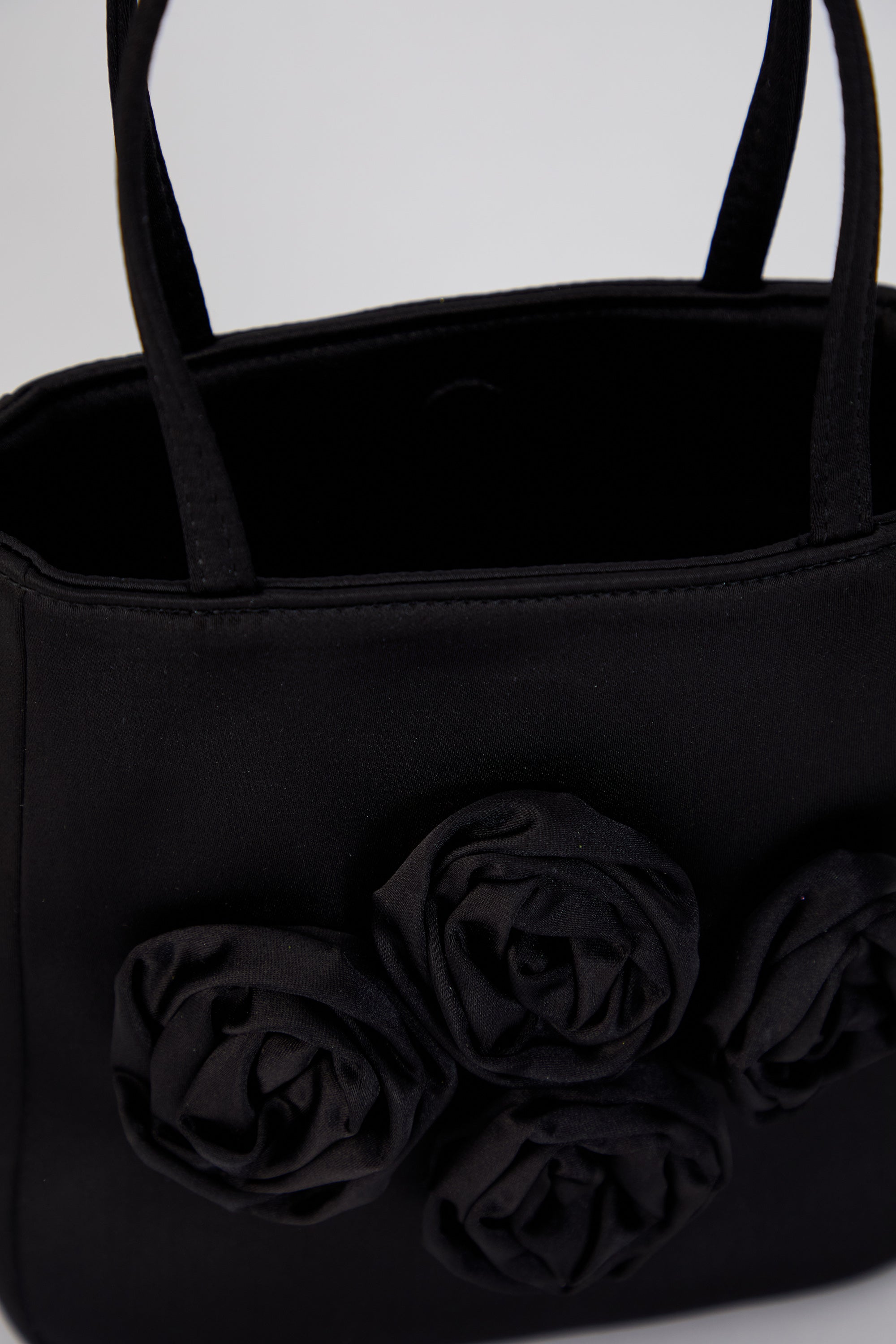 Floral Handbag - Black