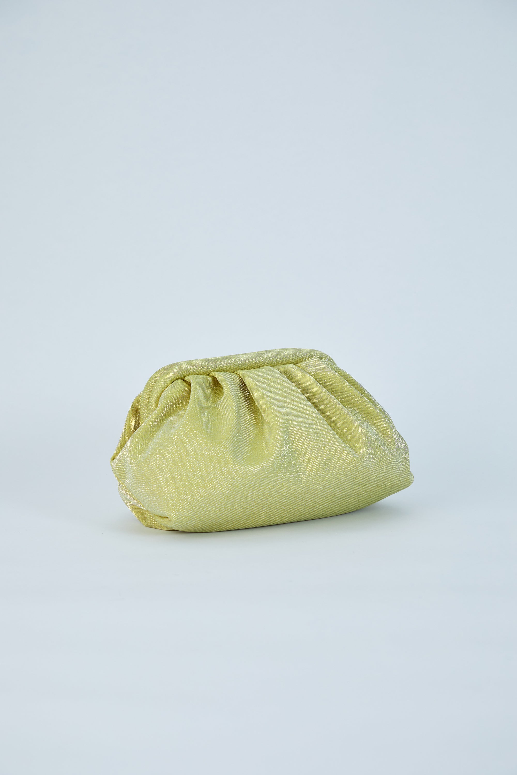 Shimmery Pouch Bag - Lime Green